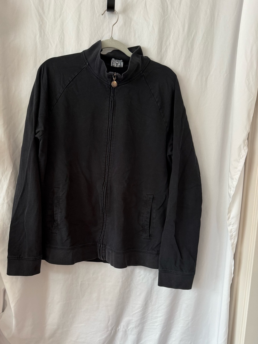 Emporio Armani EA7 Black Full-Zip Jacket
